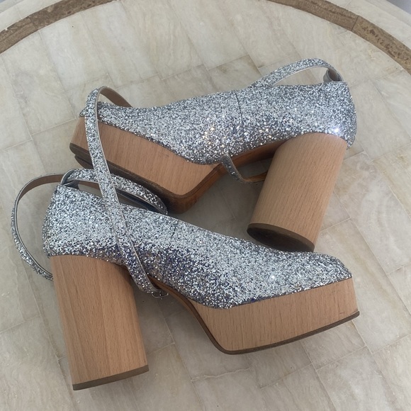 Mason Margeiela Paris split toe, crushed crystal smashed, thick round heel , 39 - Picture 10 of 16